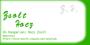 zsolt hocz business card